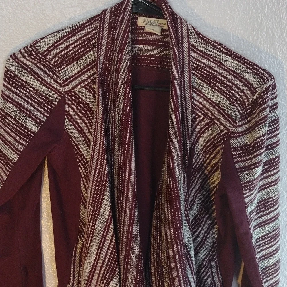 COPY - Lucky Brand Multi Media Cardigan/Zip Top